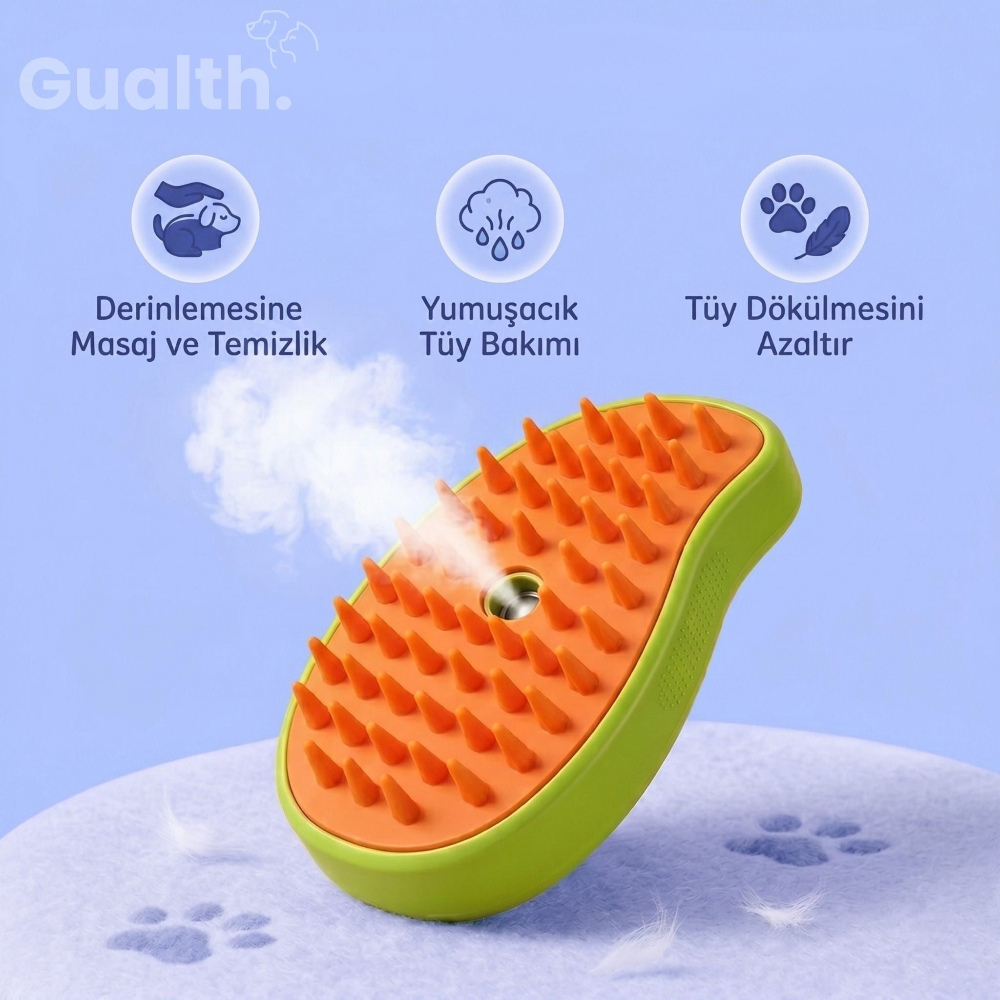 Gualth PatiSpa™ Buharlı Kedi Fırçası